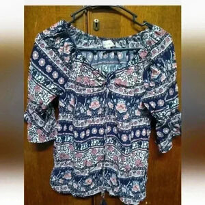 Women's Bailey & Chloe Floral Design Blouse Size Small